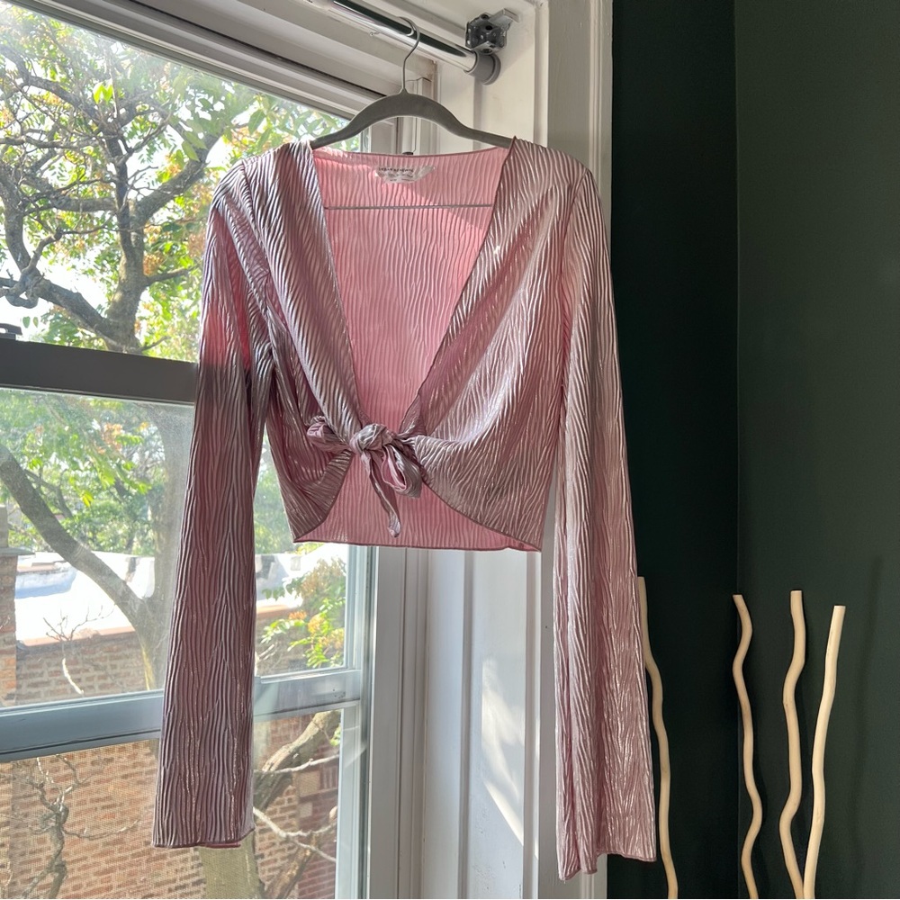 Urban Renewal Blush Pink Textured Blouse